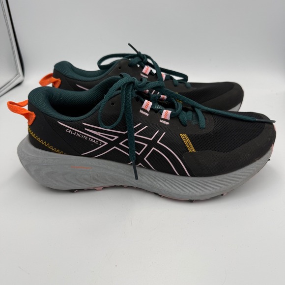 Asics Shoes - Asics Gel-Excite Trail 2 Womens Running Shoes Black Pink 1012B412 Size 9.5
